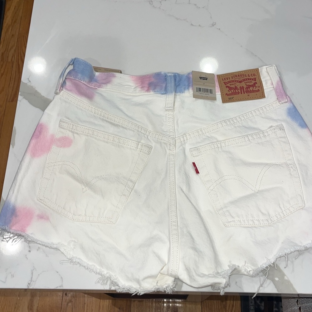 ⭐️NEW⭐️ Levis 501 Original Tie Dye Denim Shorts